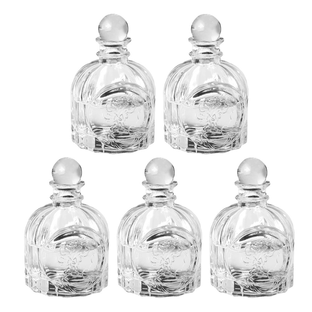 Home Fragrance French - 5 Sets Duftflaschen, transparente Parfüm-Diffusorflaschen im