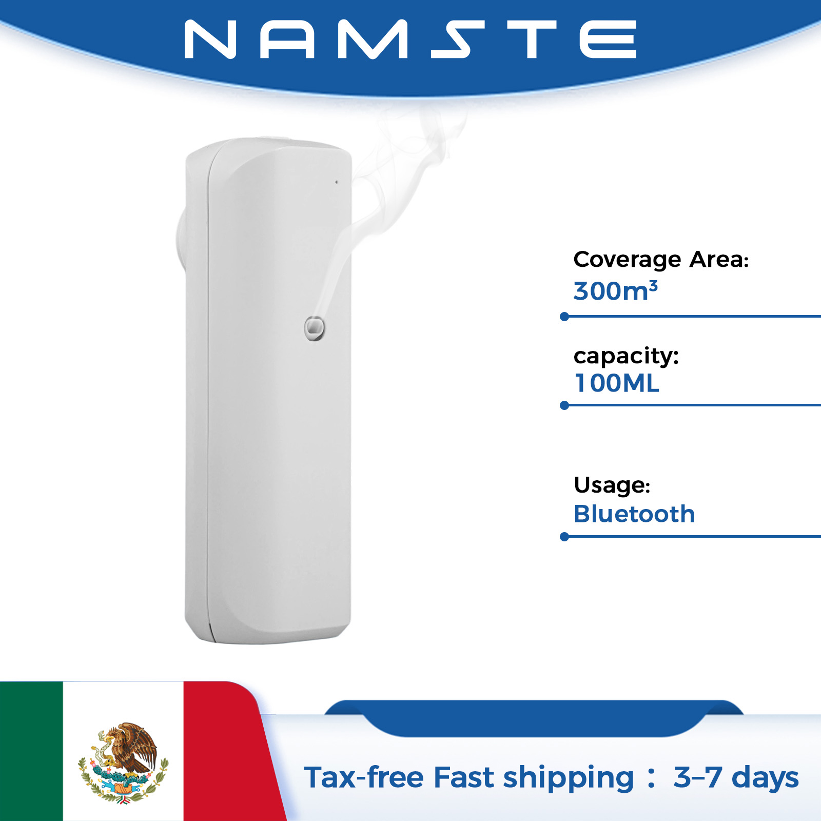 Home Fragrance Device - NAMSTE Aromatischer Öldiffusor Bluetooth Duftdiffusor Steckdosen-Aromaöldiffusor