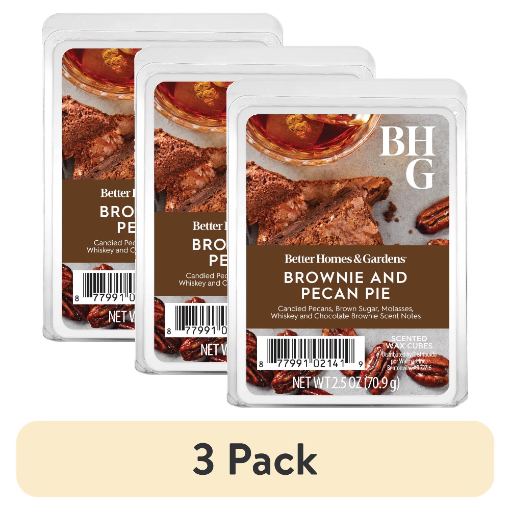 Home Fragrance Wax Melts - 3er-Pack Brownie-Pecan-Pie Duftwachsmelts, je Packung 2,5