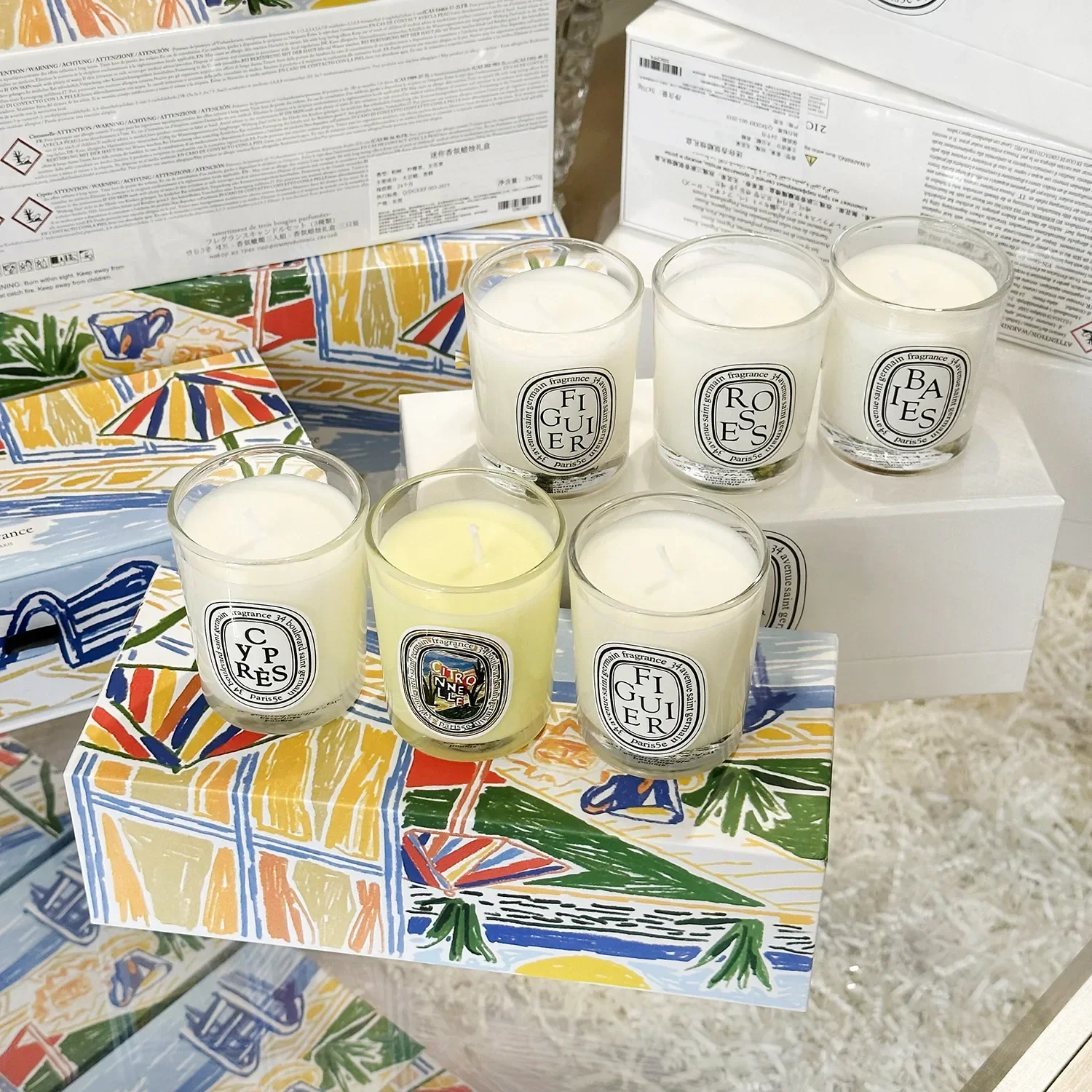 Home Fragrance French - Aromatherapie-Kerze, natürlicher pflanzlicher Duftkerzen, französischer Duft,