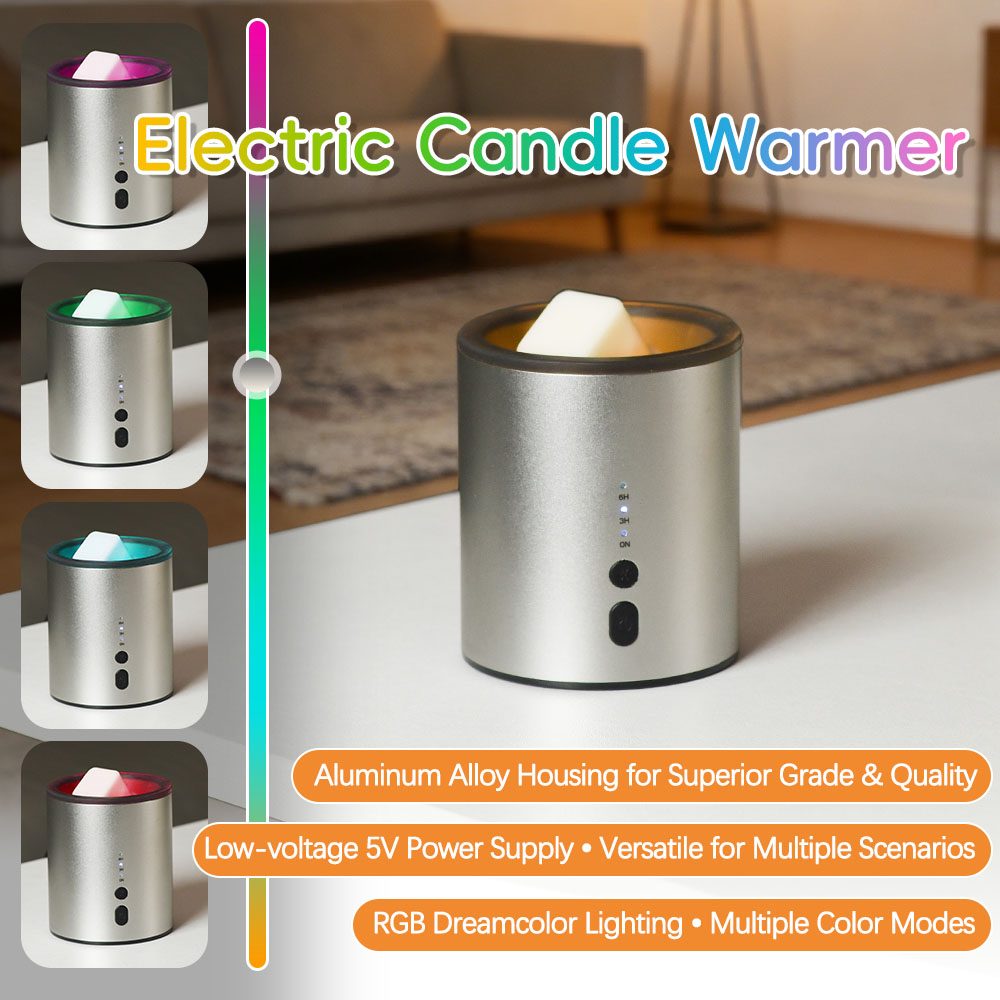 Wax Melt Burner - Wachsschmelzer Metall-Wachserhitzer für Aromatherapie Elektrischer Aromakerzen-Ölbrenner