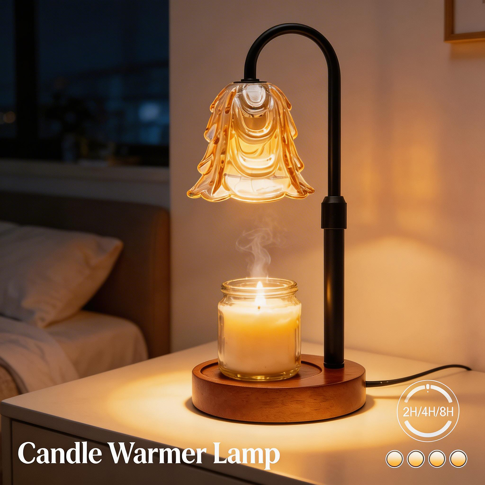 Home Fragrance Wax Melts - Duftlampe zur Wachserwärmung, Dekorative Stimmungsbeleuchtung für