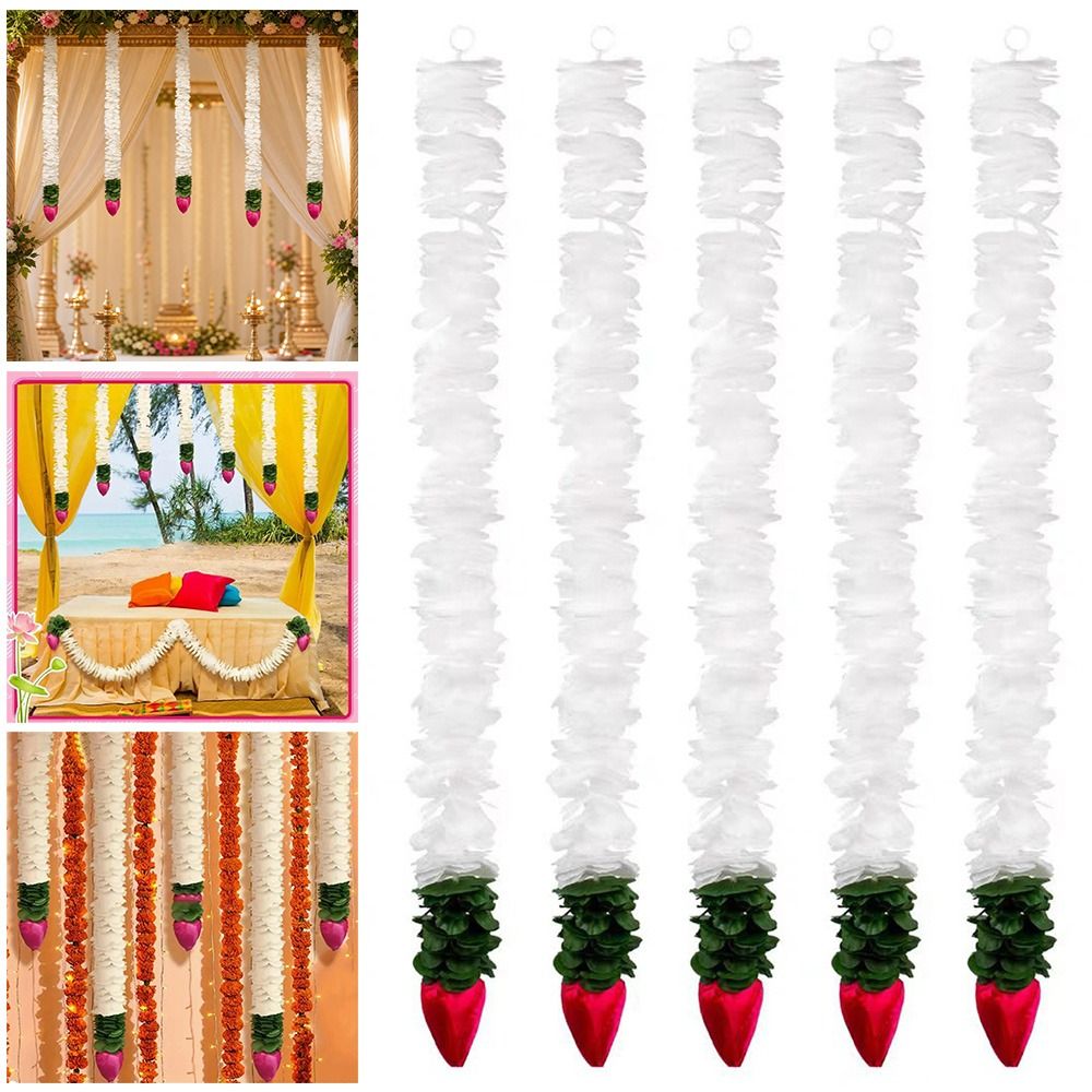 Home Fragrance Jasmine - 1/3 Stück Kunststoff-Kunstjasmindrankel, lebensechte Blumen, weiße